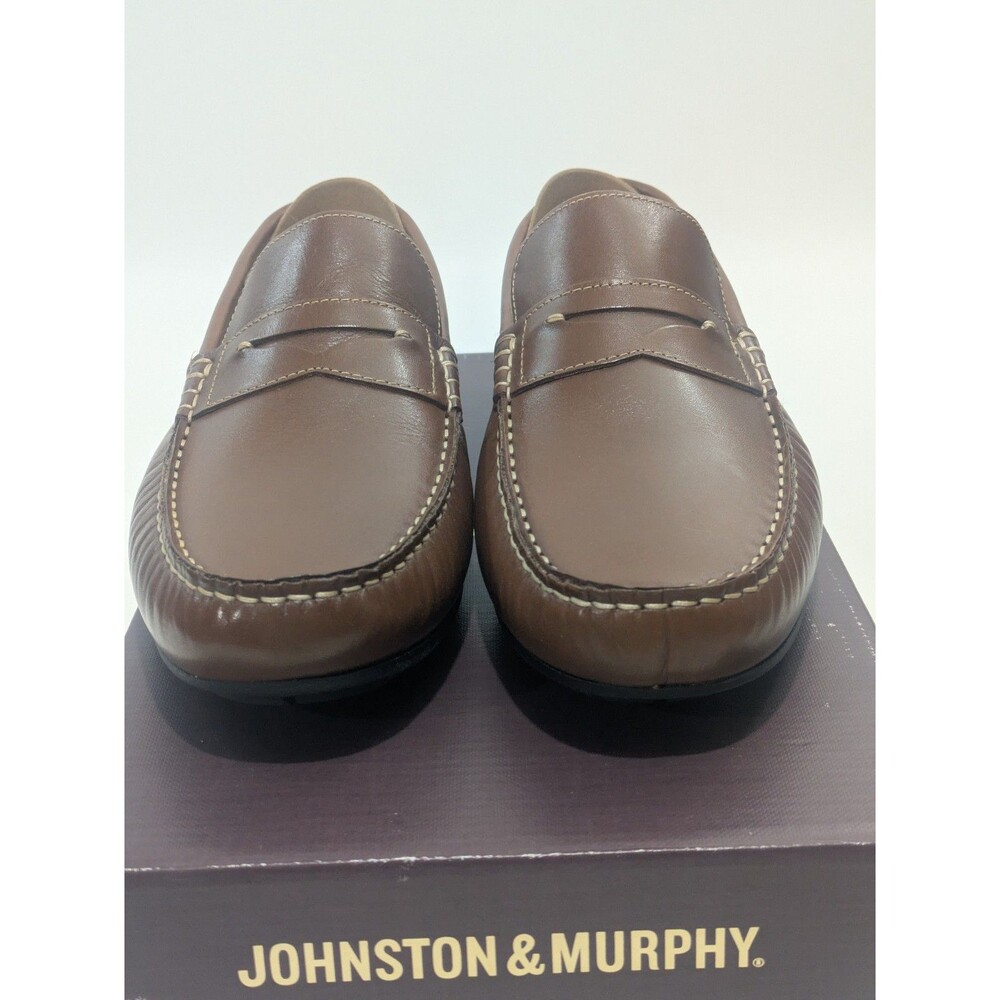 Johnston & Murphy Beck Loafers Tan Full Grain Leather Men’s 8.5 M - Picture 3 of 12